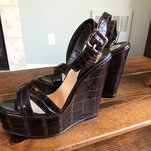 Christian Louboutin Crocodile Platform Sandals